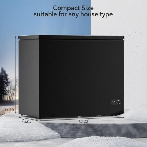 10.0 Cu.Ft Deep Freezer Black
