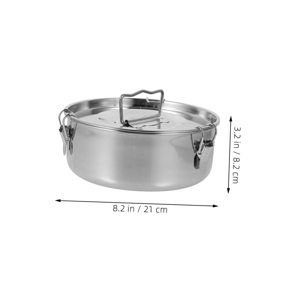 Abaodam Molde para Flan de Acero Inoxidable con Tapa, Diseño de Bloqueo Fácil de Limpiar, Adecuado para Hacer Flanes y Postres al Vapor en Cocina