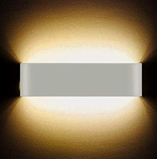 SOBROVO LED Wall Light High Bright Modern Indoor Wall Light Sconce Lighting Lamp Hallway Stairs Hotels Lights, Warm White Light (30cm warmwhite-12w)
