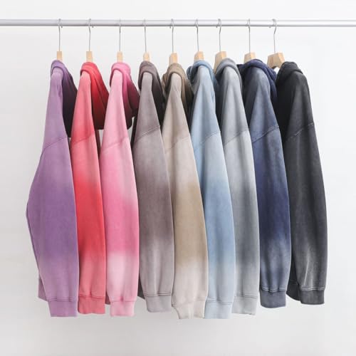 Mens Cotton Oversized Hoodies Streetwear Vintage Unisex Acid Wash Sweatshirt Heavyweight Sports Pullover4