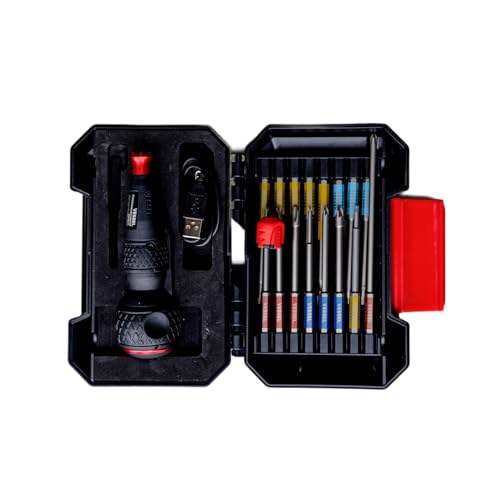 Vessel 16-Piece Gosai Bit Set with 220USB Rechargeable Ball Grip Screwdriver