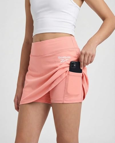 Image of Reebok 3 Pack: Girls Skorts Athletic Dry Fit Tennis Golf Skirt with Built in Shorts Active for Kids Teens Tweens (Sizes 6-16)