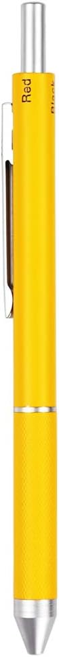 HeTaoCat 4 in 1 Multicolor pen, Metal Cased Multifunction Pen, 0.5mm Mechanical Pencil, Red, Blue and Black (Yellow) - Image 3
