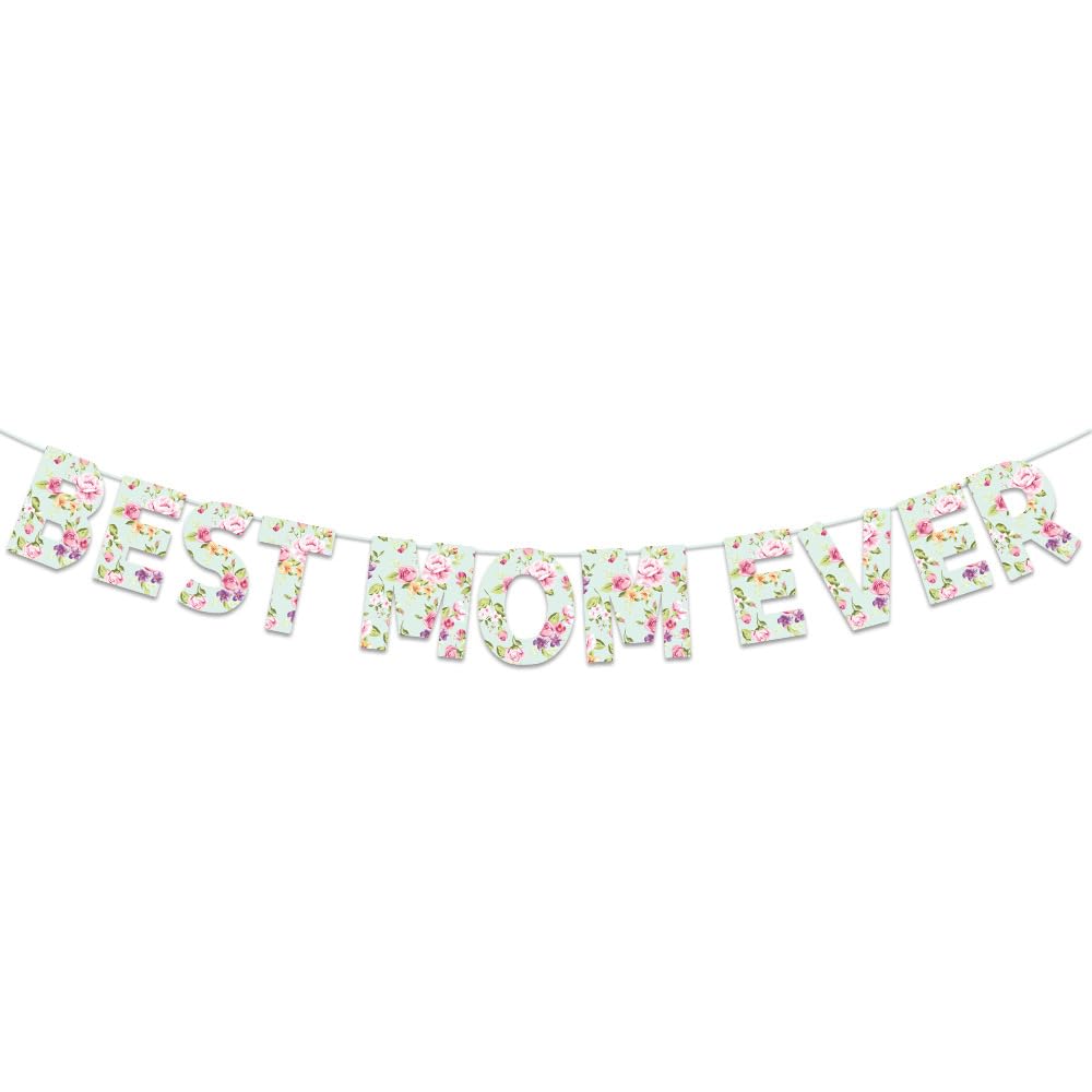Jazuaiao Happy Mother ’ s Day Bunting Mothers Decorations for Celebrating Moms At Themed Parties and Event Happy Mother ’ s Bunting