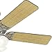 Hunter 52 inch Indoor Ceiling Fan with LED Lights and Pull Chain - Standard Mount Ceiling Fan, 5 Blades, For Bedroom, Living Room, or Kitchen, Quiet - Studio Series 53064, Brushed Nickel