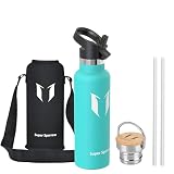 Super Sparrow Botella Agua Acero Inoxidable - Botella Agua Niños - 620ml - Botella Termica Boca Estándar - Sin BPA, para Niños & Adultos, Deporte, Oficina, Yoga, Ciclismo