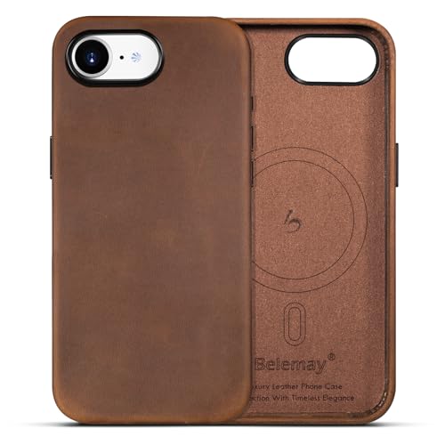 Top 5 iPhone Leather Cases: Style, Protection & Quality Reviewed 5 Belemay Compatible with iPhone 16e Leather Case