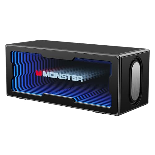 Monster S280 Bluetooth Speaker, 40W Stereo Sound, Deep Bass, Bluetooth
