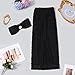 Novaorily Womens Two Piece Sets Sexy Boho Tube Top and Long Wrap Maxi Skirts Set Summer Beach Vacation Outfits Black