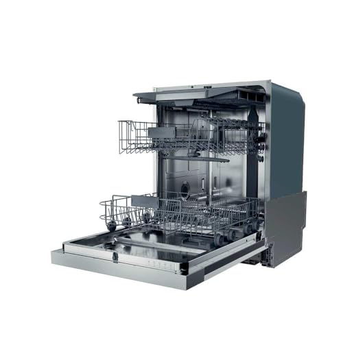 Haier Geschirrspüler teilintegriert 60 cm I Einbauspülmaschine Washlens Plus Series 2 I 14 Maßgedecke, 5 Programme, automatische Türöffnung, Besteckschublade, leise I XH 4C4F1S
