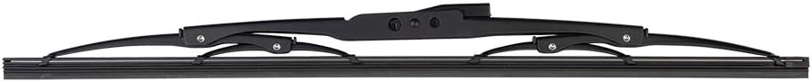 34024B - Aftermarket Replacement Deluxe Stainless Steel Wiper Blade - Black - 24 Inch Compatible with Marinco