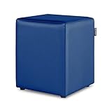 HAPPERS Puff Cube Leatherette Outdoor Único blue