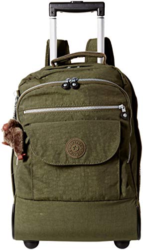 Kipling Sanaa Large Jaded Green Wheeled Backpack, One Size