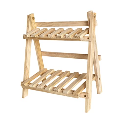 VINTORKY 1 Estante De Almacenamiento para Exteriores Organizador De Joyas Estante Plegable para Despensa Estante De Cocina Soporte para Cubiertos Estante De Alambre para Exhibición De