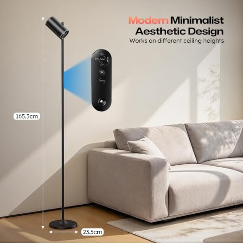 Uplighter Floor Lamp with RGBIC Ripple Effect Projector - image 8