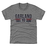500 LEVEL Darius Garland Los Angeles Clippers Font Los Angeles Clippers Youth Shirt (Tri Gray, 8Y Medium)