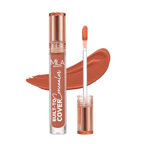 Image of Mila Beaute Built to cover liquid concealer for women with SPF & Hyaluronic acid| Full coverage matte finish concealer for dark circles | Easily blendable & Waterproof formula| Suitable for Indian Skin Tones - 112-ORANGE CORRECTOR