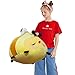 ELAINREN Cuddly Big Bee Plush Body Pillow Ultra-Soft Bumble Bee Stuffed Insect Toy Fluffy Garden Honeybee Plushie Cushion Decor Gifts/23.6''