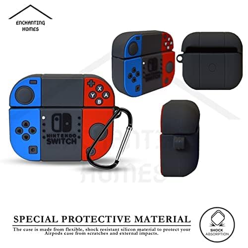 Image of Compatible with Airpods 4 (2024) Pouch Case Cover, Soft Silicone Case Cover with Key-Chain, 360 for Airpods 4 Gen Full Protective Pouch Case (NINTINDO)