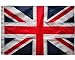 Union Jack flag British Flag 2x3FT -(60x90cm) Sewn Stripes 210D Heavy Duty Polyester Outdoors Indoors United Kingdom flag uk Flags Brass Grommets
