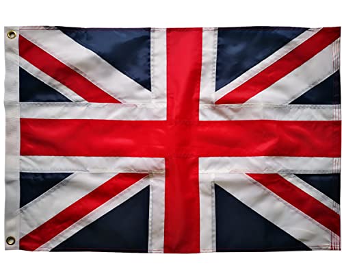 Union Jack flag British Flag 2x3FT -(60x90cm) Sewn Stripes 210D Heavy Duty Polyester Outdoors Indoors United Kingdom flag uk Flags Brass Grommets