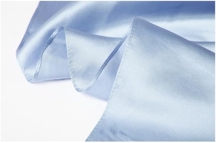 MEISEE Solid Color Mulberry Silk Scarf 20" Square Scarf Neck Scarf Hair Head Breathable Lightweight for Women Gift Packed - Image 5