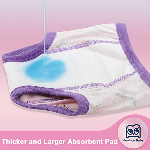 Image of MooMoo Baby Potty Training Underwear 10 Packs Absorbent Toddler Training Pants for Boys and Girls Cotton Pee Pants 2T-9T