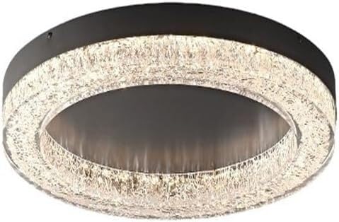 LABLADUO - Lámpara de techo LED, techo redondo para salón, diseño moderno y sencillo, iluminación LED regulable tricolor para dormitorio principal, ideal para oficina, café u oficina (50 x 8 cm)
