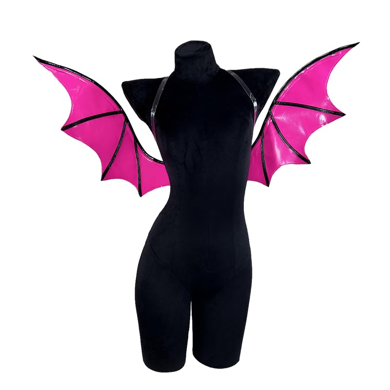 KORURACLUB Wings cosplay halloween bat wings Succubus wings clothing Accessories bat wings Devil wings (Pink)