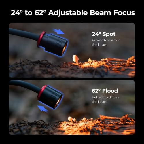 Image of SmallRig RM 01B Macro LED Bendy Light for Fungi Photography, 1800K-7500K | Adjustable Beam Angle, OLED Screen, RGB Filters, Cold Shoe Adapter, Clamp, Diffuser, Barn Door, Stake, IP54 Rating - 6225
