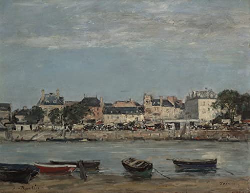 Tableau le Port de Trouville par Eugène Boudin : Habillez un Grand Mur Vide avec Élégance