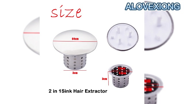 Kit desagüe para fregadero 2 en 1 acero inoxidable miniatura 7
