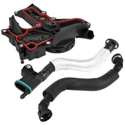 WayJun 06H103495B PCV Valve Oil Separator with Hose Kit Compatible with 1.8 2.0T TSI VW Jetta Golf GTI Passat Tiguan A3 A4 TT- Engine Positive Crankcase Vent Valve Cover