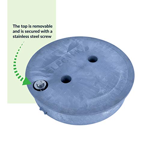 Adamax 910 Electrical Splice Box with 10-Inch Diameter, 1-Piece