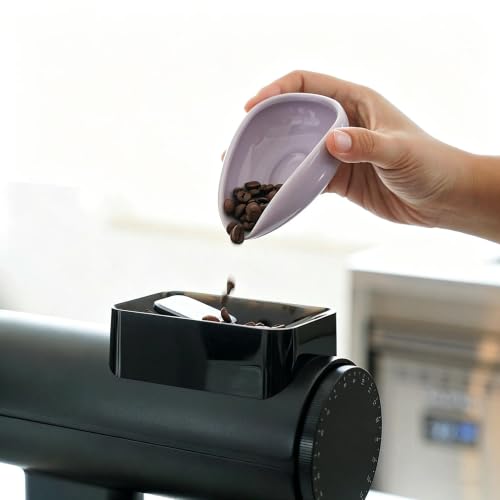 Image of watchget Ceramic Coffee Dosing Cup & Tea Storage Tray, Single Dose Measuring Container for Coffee Beans & Loose Leaf Tea Dosing Vessel, Purple