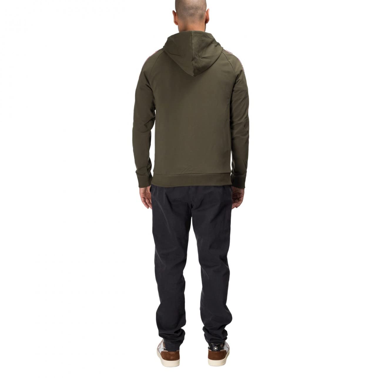 MOSCHINO Felpa uomo Zip e Cappuccio Logo Verde E23MO15 A1702 8104