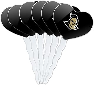 Central Florida Secondary Logo Heart Love Cupcake Picks Toppers Decoration Set of 6