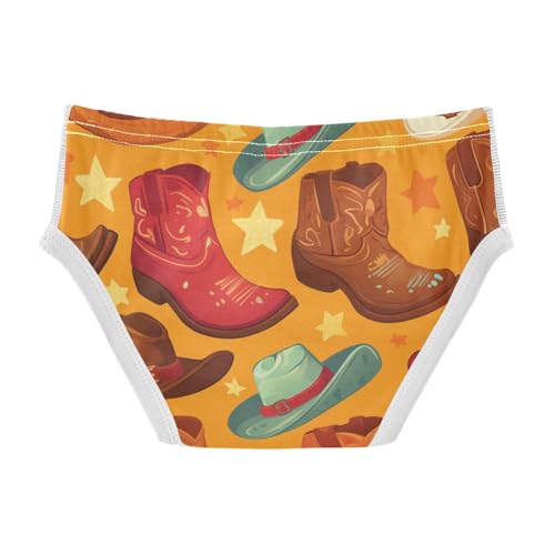 KLL Seamless Cowboy Western Boots Hat Toddler Boys Soft Boxer Briefs Cute Children Undies2