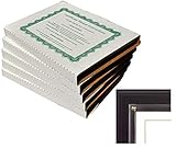 Walnut Grove Slide-in Certificate Plaque and Document Holder (5 Pack-Satin Black)