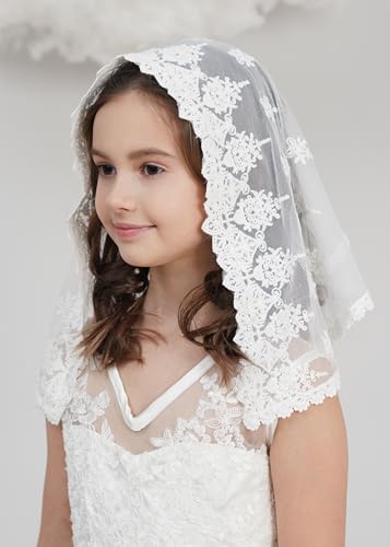 Girls Mantilla Veils Church Mass Veil First Commnion Veils V612