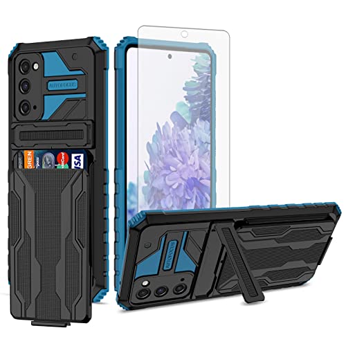 Coque Samsung Galaxy S20 FE 5G Asuwish bleue avec verre trempé