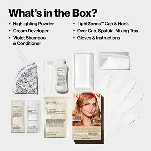 Image of Revlon Color Effects Highlighting Kit, Permanent Hair Dye, For Balayage, Frosting, & Ombre Styling, Ammonia & Paraben Free, 30 Honey, 8 Oz (Pack of 1)