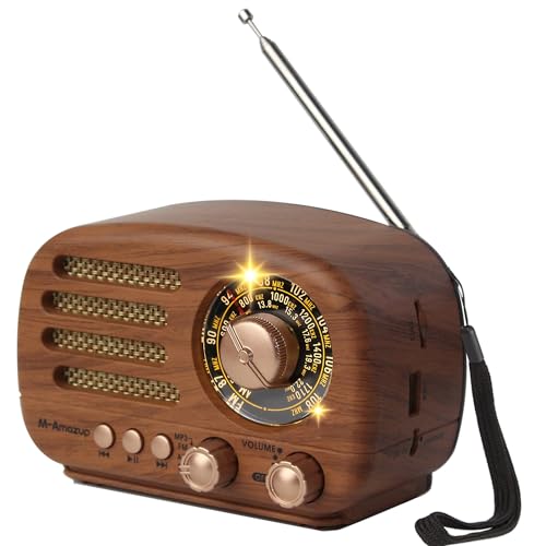 M-Amazup Radios Portable AM FM SW, Retro Radio with Speaker, Transistor Radio Bluetooth 5.3,...