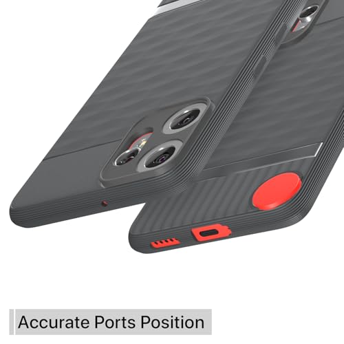 Image of Amazon Basics Back Cover for CMF by Nothing Phone 2 Pro 5G | Full Camera Protection | TPU Soft Flexible Shockproof Bumper Case(Grey)