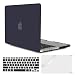 PUREBOX Soft-Touch Plastic Hard Case Cover for Macbook Pro 13 inch with Retina display NO CD-Rom (Model: A1502 A1425, Version 2015 2014 2013 2012) with Keyboard Cover and Screen Protector, Black