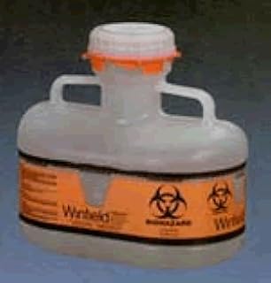 Sharps Tainers, Tall Tray Size Screw Cap 5x4x10 2quart Clear, 1 ea