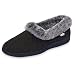 ACORN Women's Faux Chinchilla Collar Slipper , Large 8-9 M US,