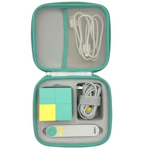 Thisness Travel Case for Nex Playground Secure Protection Lightweight Hard Shell Carrying Portable Storage Organizer with Handle, Nex Game Play System Accessories, Off White and Green