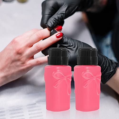 FRCOLOR 2pcs Bomba de removedor de esmalte 2pcs Dispensador de removedor de esmalte vazio Push Push