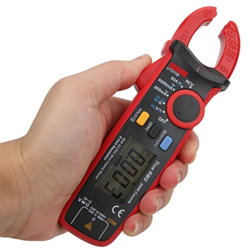 UT211B Digitales Zangenmessgerät, True RMS Multimeter, 60A AC/DC, 600V AC/DC, NCV, VFC-Funktion, Mini-Messzange, Tragbar
